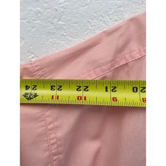 Hook and Tackle Mens Long Sleeve Button Up Fish Embroidered Vented Shirts Pink L - Picture 4 of 14